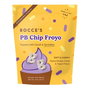 Bocce's Bakery Dog Froyo, Grain Free Peanut Butter Chip, 6 oz