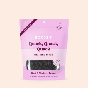 Bocce'S Bakery Dog Puppy Training Bites Quack Quack Quack 3oz