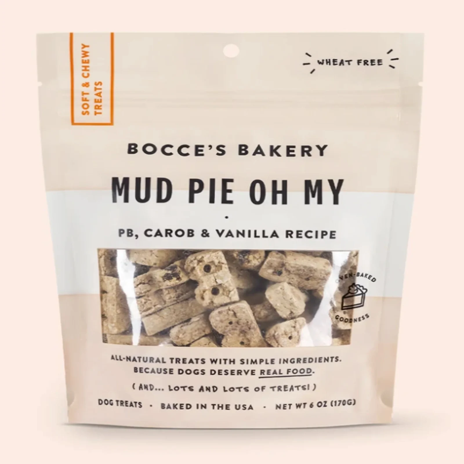 Bocces Bakery Dog Soft And Chewy Mud Pie 6oz - Image 2