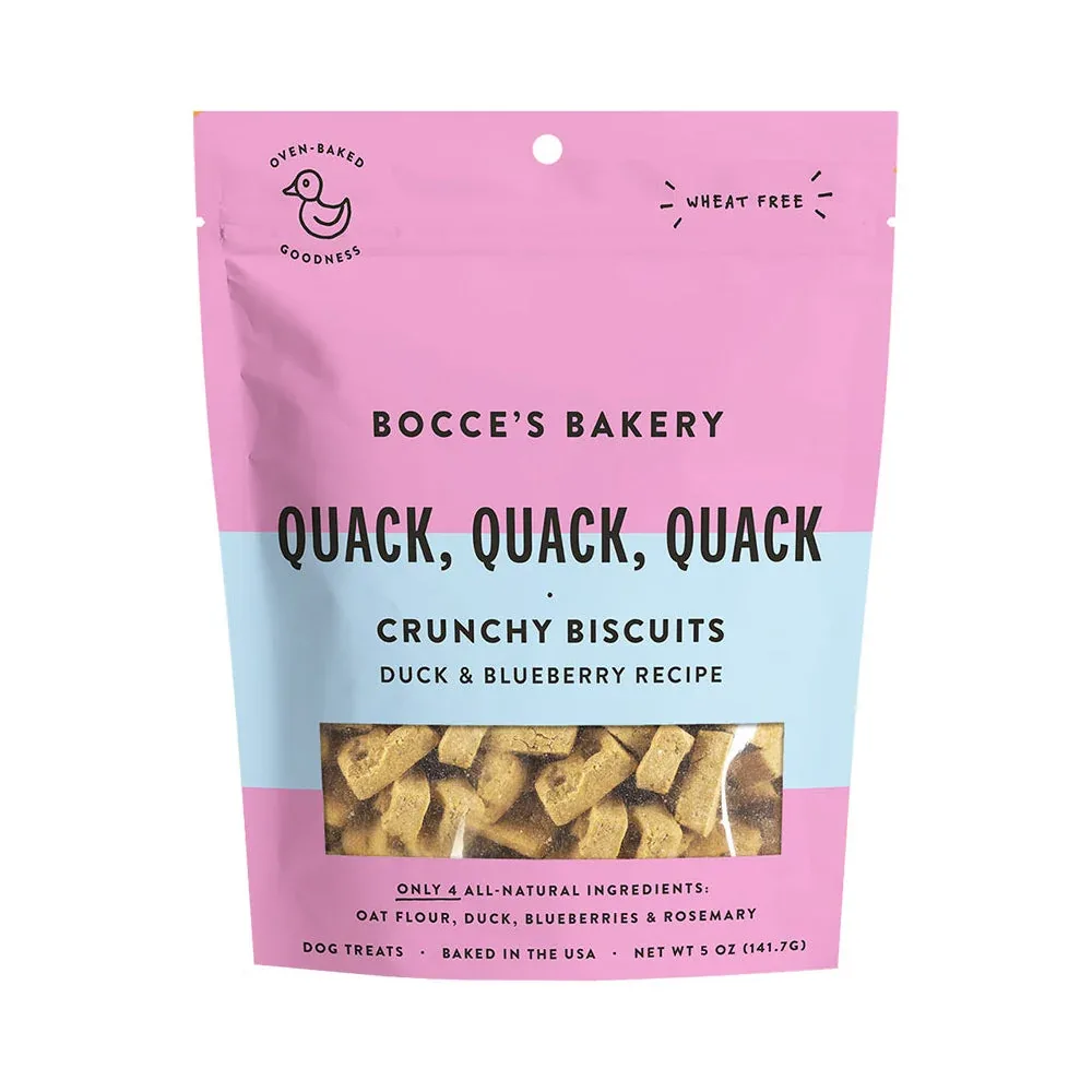 Bocces Bakery Everyday Quack Quack Quack Biscitus 5oz.