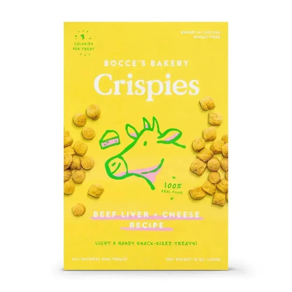 Bocce's Bakery Liver + Cheese 10oz Crispies Dog Treats