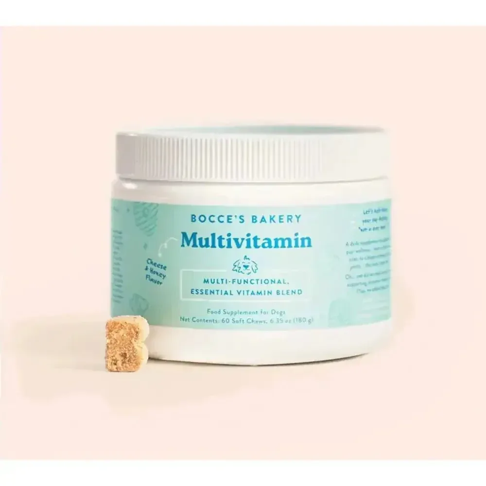 Bocce's Bakery Multivitamin 60 Count Soft Chew Dog Supplements