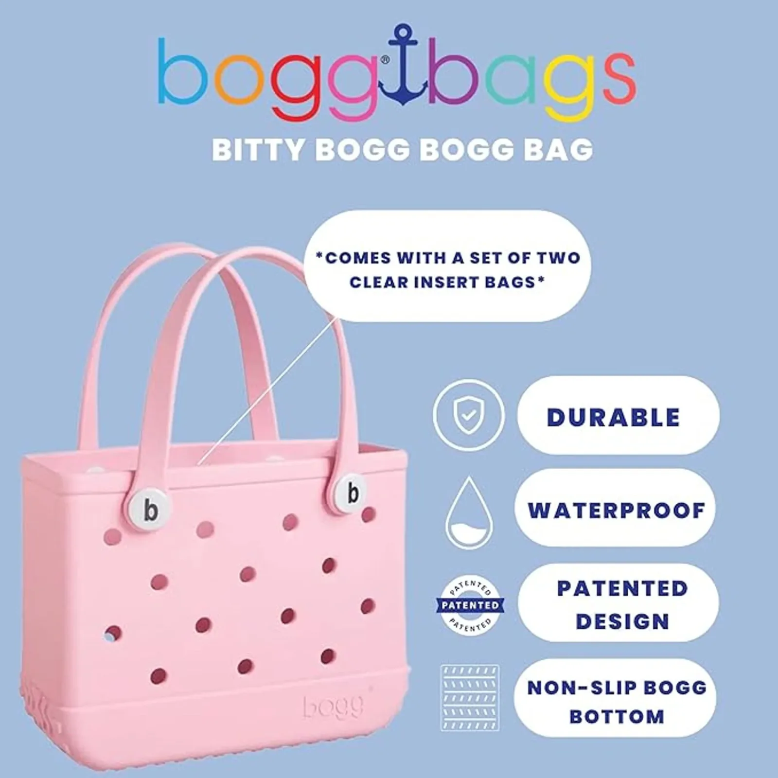 Bogg Bag Bitty Blowing Pink Bubbles Bag - Image 2