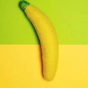 Boiled Wool Banana Dog Toy (FINAL SALE)
