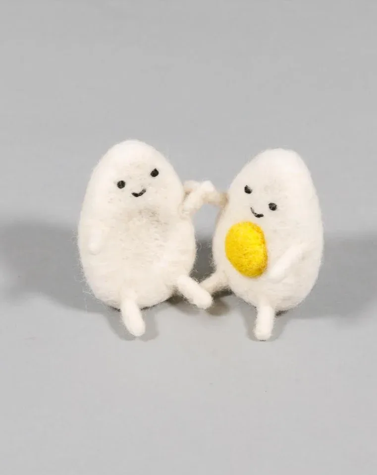 Boiled Wool Egg Dog Toy <> - Image 2
