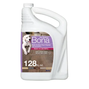 Bona® Pet System Oxy-Powered Multi-Surface Floor Cleaner Refill For Dog Odors & Messes, 128 Oz