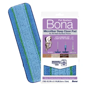 Bona Pet System® Washable & Reusable Microfiber Deep Cleaning Pads For Multi-Surface Flooring
