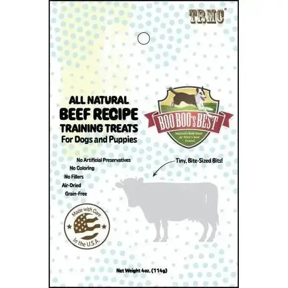 Boo Boo's Best Beef Dog Treats 4oz - Premium Trainers for Your Pup