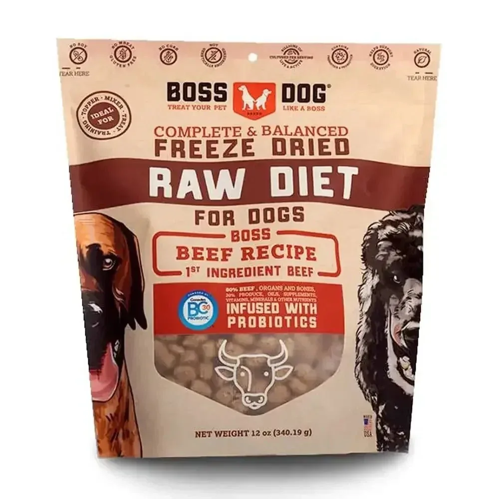 Boss Dog® Complete & Balanced Freeze Dried Raw Diet Dog Food 12 Oz
