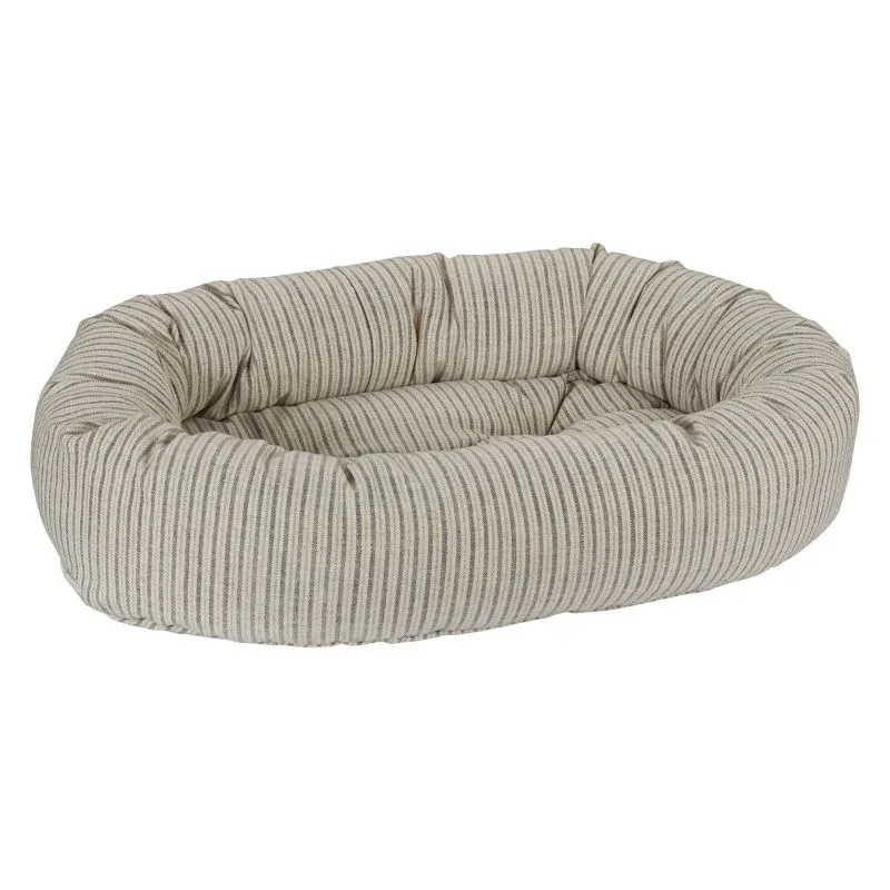 Bowsers Augusta Ticking Donut Dog Bed