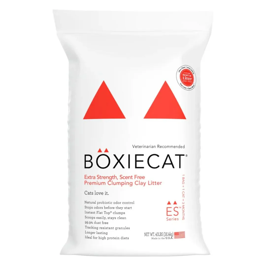 Boxiecat Cat Clay Extra Strength Litter, 40 lb