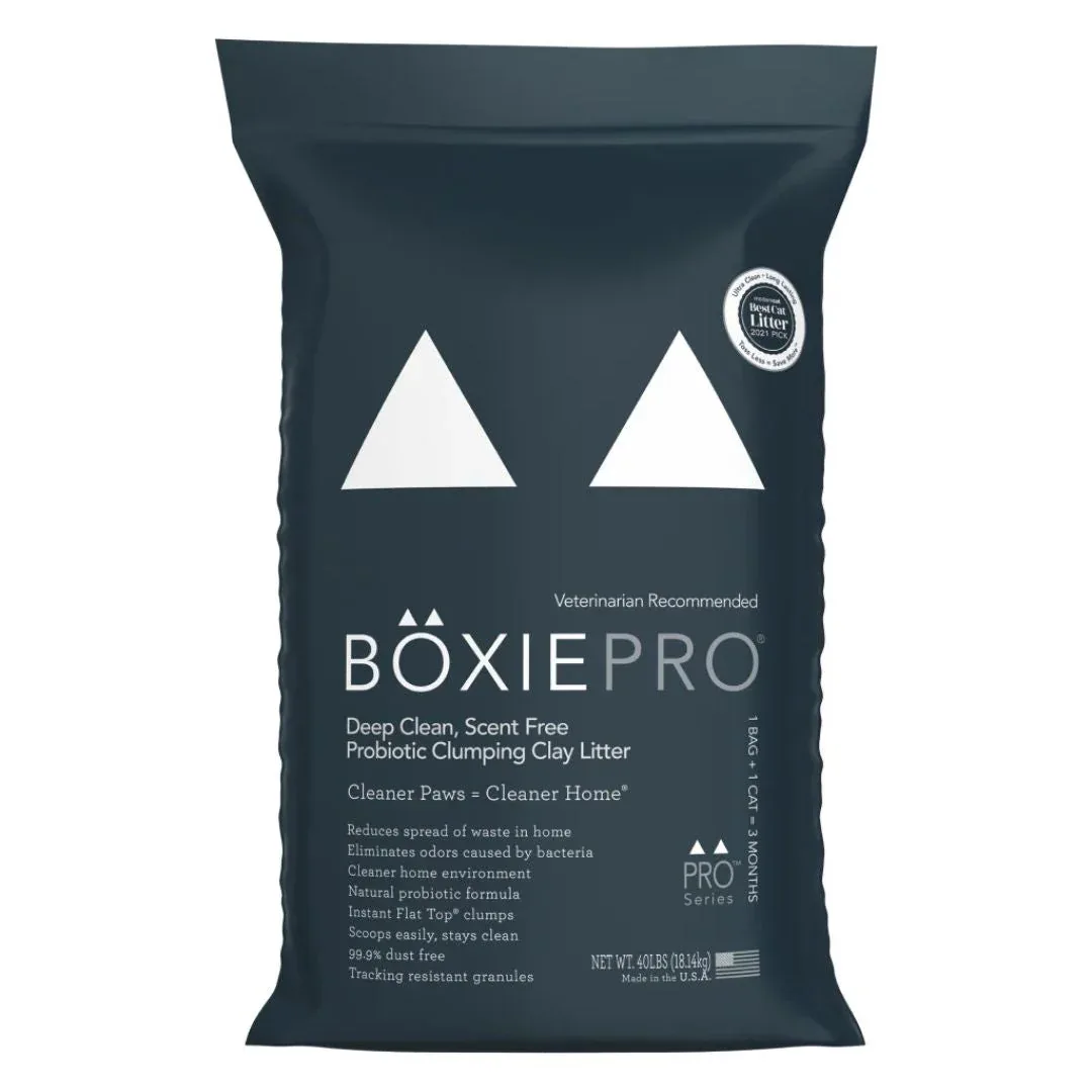 Boxiecat Cat Pro Clay Deep Clean Litter, 40 lb