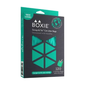 Boxiecat Cat Scoop & Tie Litter Bag - 120-Count