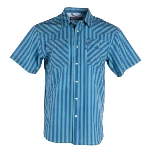 Brandcowboy Cowboy Blues Short Sleeve Snap Shirt