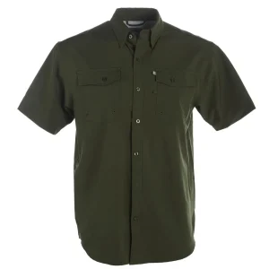 Brandcowboy Mens Sandhill Ranch Green Short Sleeve Button Up Shirt