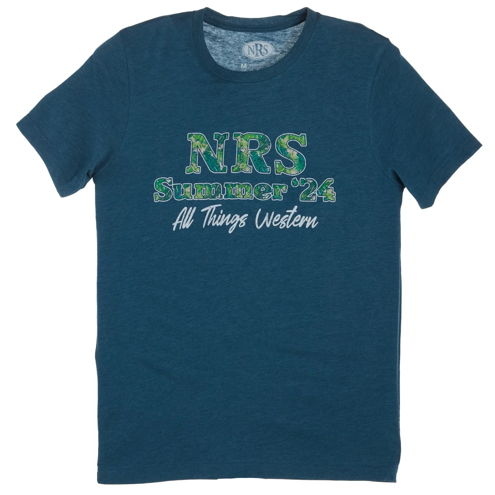 Brandcowboy NRS Summer 24 Palm Leaf Teal Logo Tee - Image 2