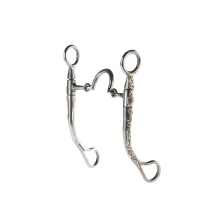 Brandon Anthony Bit & Spur Co. Floating Port Floral Shank Bit