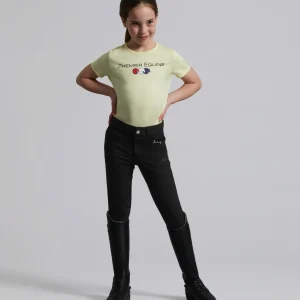 Brava Girls Full Seat Gel Riding Breeches Black