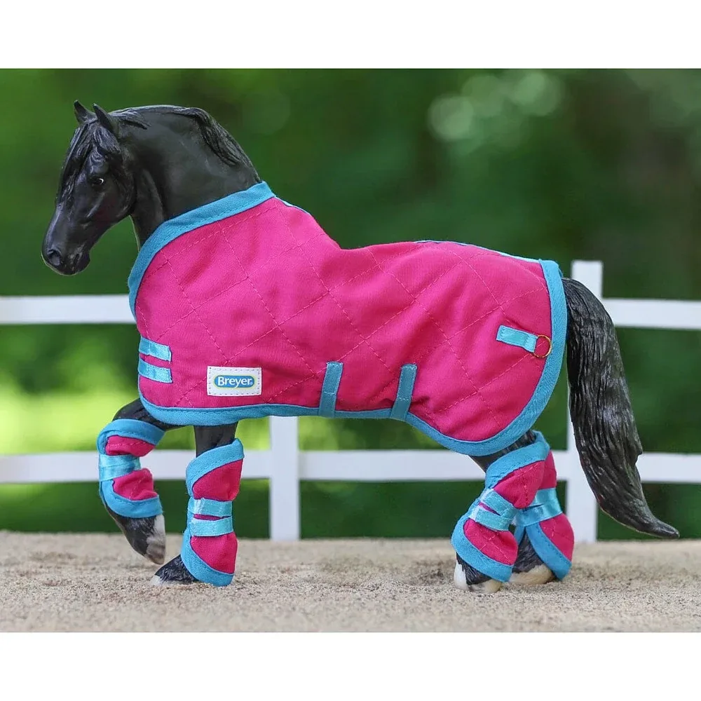 Breyer Blanket/Shipping Boots Hot Pink - Image 2