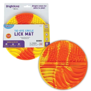 Brightkins Tie Dye Round Lick Mat