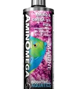 Brightwell Aquatics AminoOmega - HUFA Omega 3/6 Supplement for Marine Fishes, 125 ml. / 4 oz.
