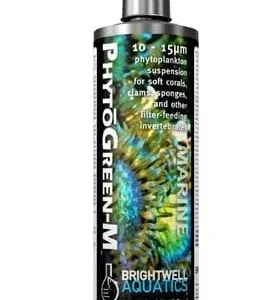 Brightwell Aquatics PhytoGreen-M - Green Phytoplankton (medium) 10-15 micron, 2 liter / 67.6 oz.