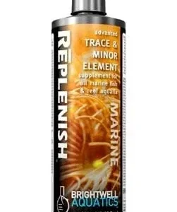 Brightwell Aquatics Replenish - Liquid Trace & Minor Minerals for all Marine Aquaria, 250 ml. / 8.5 oz.