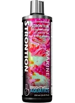 Brightwell Aquatics Strontion - Liquid Strontium Supplement for Reef Aquaria, 2 Liters / 67.6 oz.