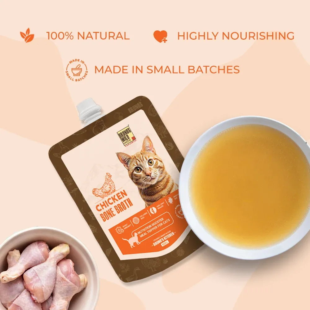 Bruno's Wild Essentials Chicken Bone broth For Cats - Image 2