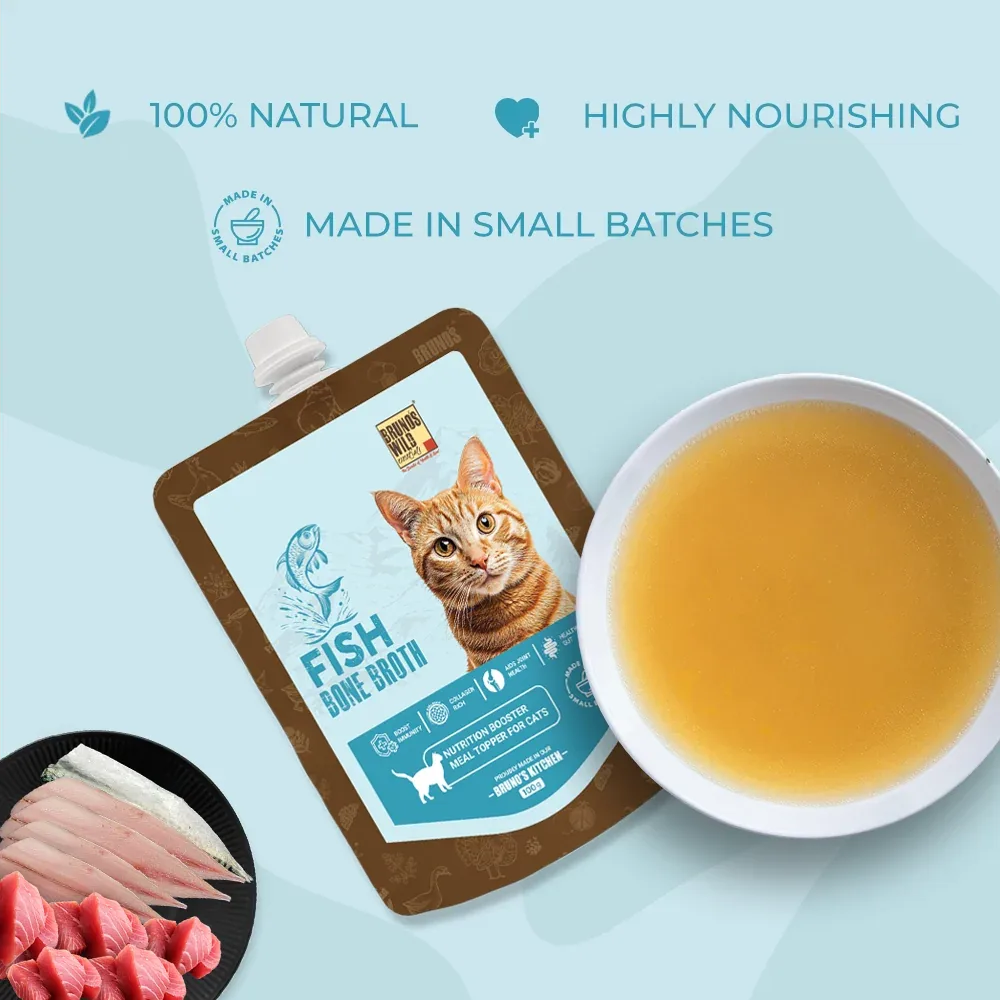 Bruno's Wild Essentials Fish Bone Broth For Cats - Image 2