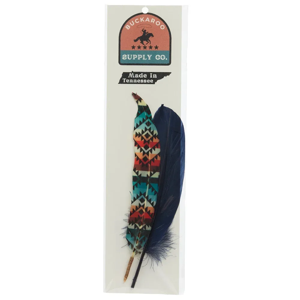 Buckaroo Supply Company Hat Feathers Colorful Desert Feather