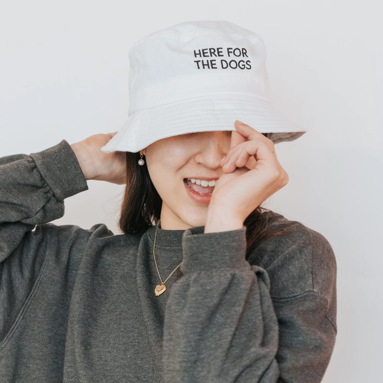 Bucket Hat - Here For the Dogs - Image 2