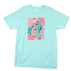 Buckin Baby Girl's Cowboy Boot Graphic Tee Shirt