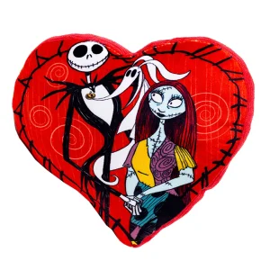 Buckle-Down Disney Tim Burton's The Nightmare Before Christmas Jack & Sally Heart Plush Dog Toy