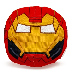 Buckle-Down Iron Man Face Plush Dog Toy