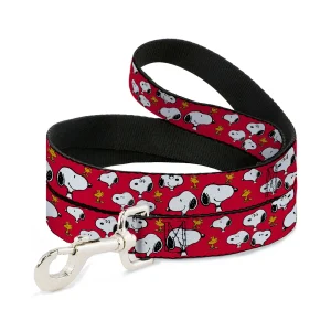 Buckle-Down Peanuts Snoopy Dog Leash, Red