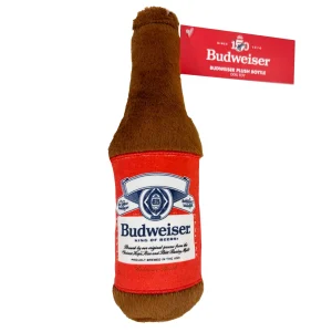 Budweiser Beer Bottle Dog Toy Novelty Dog Toy for Fun and Fetch