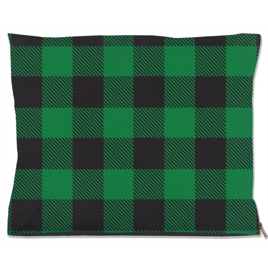 Buffalo Plaid Green Dog Bed - Image 2
