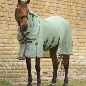 Bug Buster Fly Rug with Detachable Neck and Belly Flap Mint Green