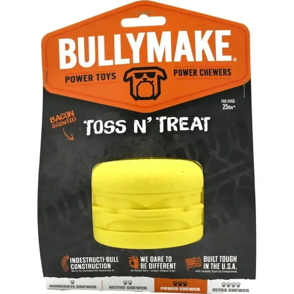 BullyMake Toss n' Treat Flavored Dog Chew Toy