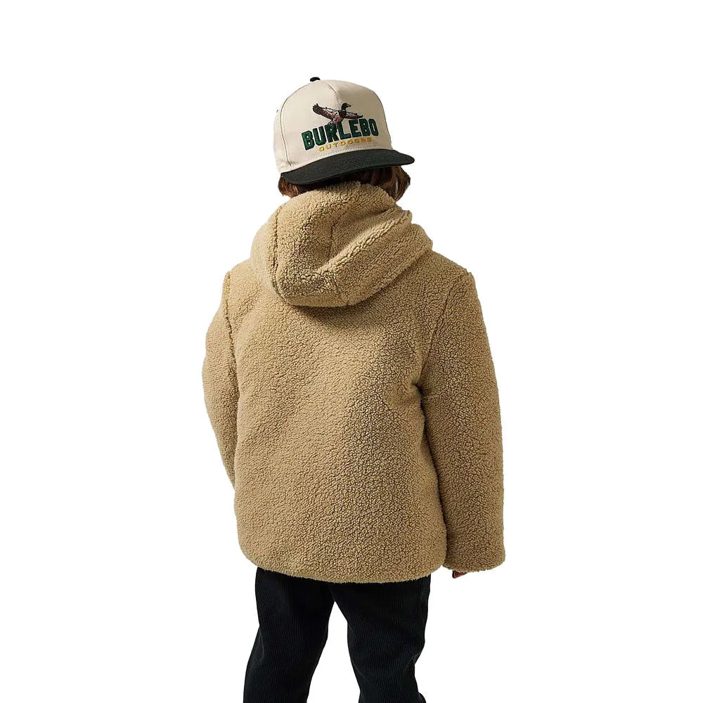 Burlebo Boy's Tan Mountain Fleece Reversible Jacket - Image 2