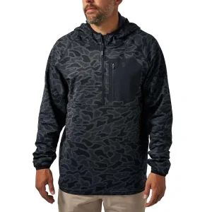 Burlebo Men's Black Blaze Tech Quarter Zip