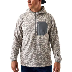 Burlebo Men's Classic Deer Blaze Tech Quarter Zip