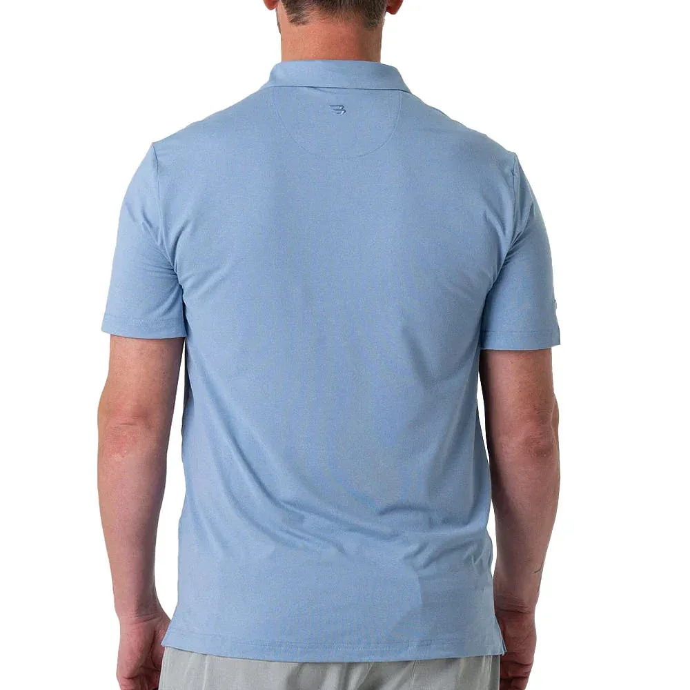 Burlebo Men's Performance Sky Blue Polo - Image 2