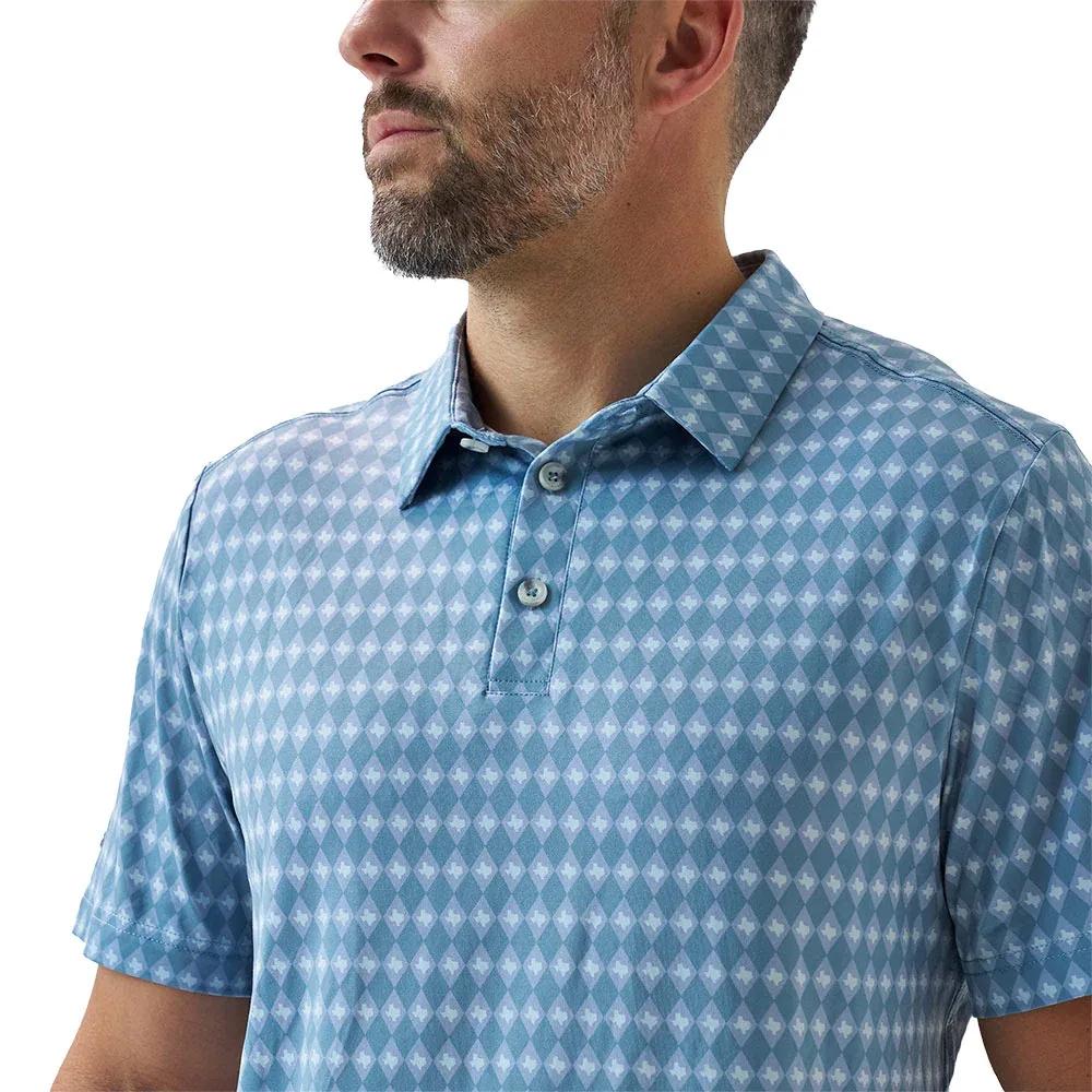 Burlebo Men's Texas Diamonds Performance Polo - Image 2