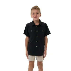 Burlebo Youth Black Western Performance Shirt