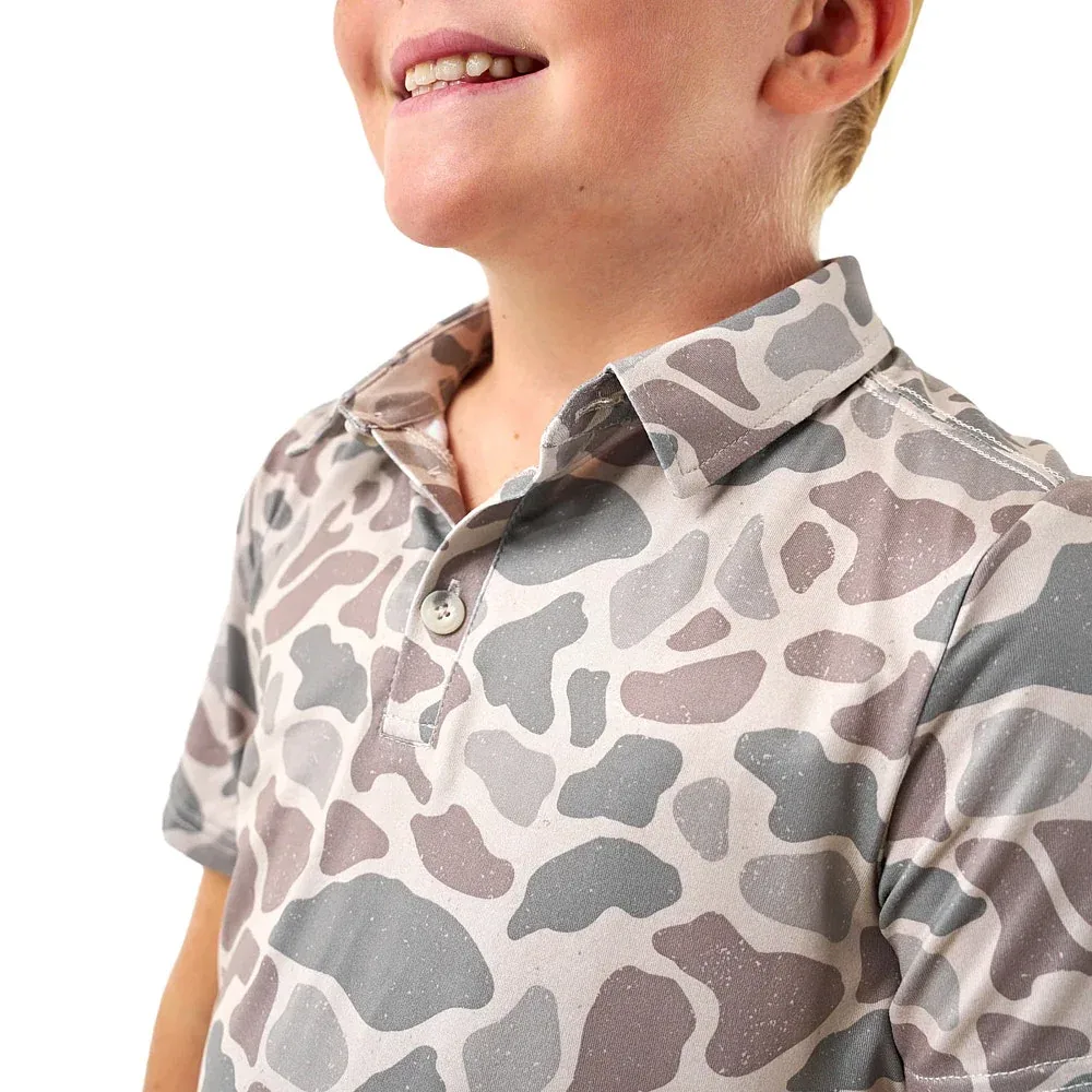 Burlebo Youth Classic Deer Camo Polo - Image 2