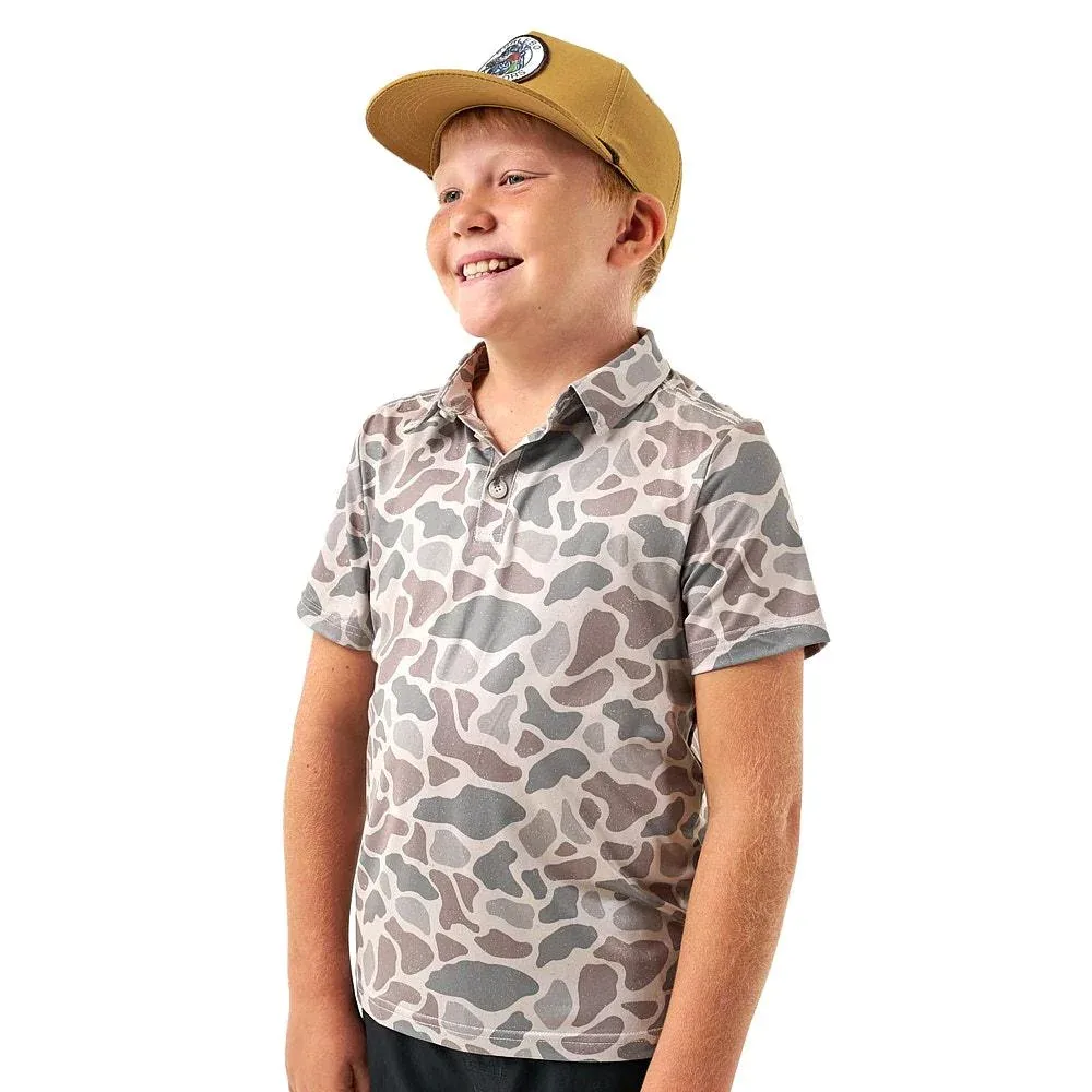 Burlebo Youth Classic Deer Camo Polo