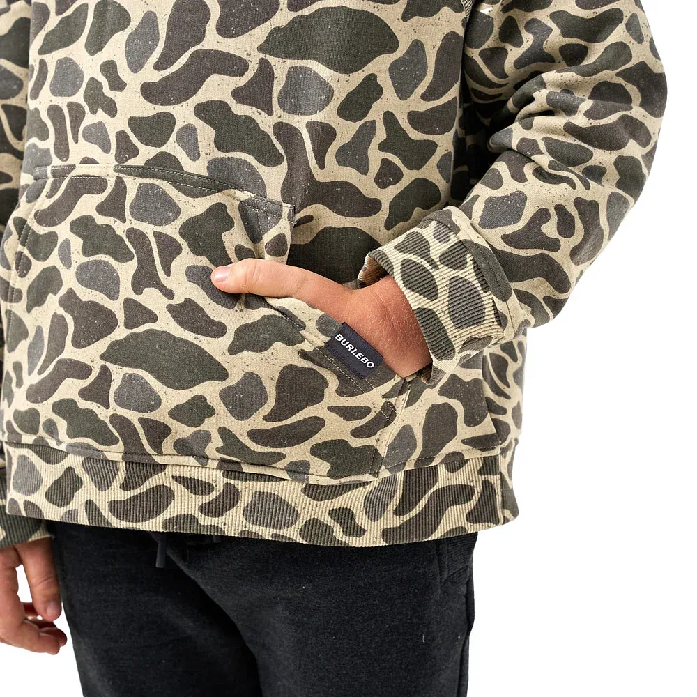 Burlebo Youth Deer Camo Fleece Hoodie