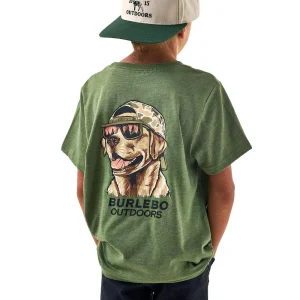 Burlebo Youth Mallard Camo Dog Tee Shirt